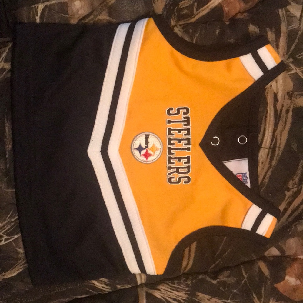 Baby girl Steelers cheerleading outfit